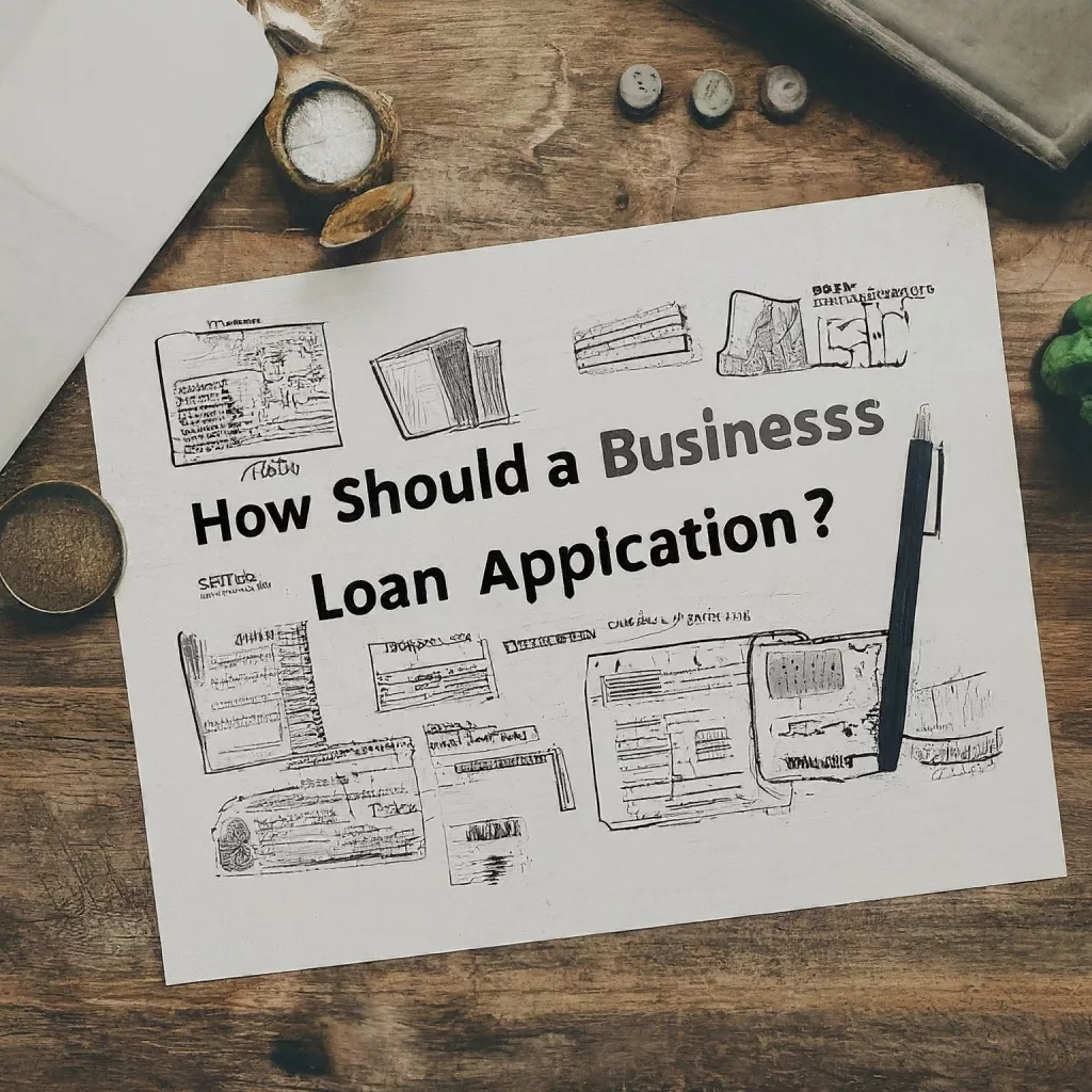 How should a Business Loan Application be designed
