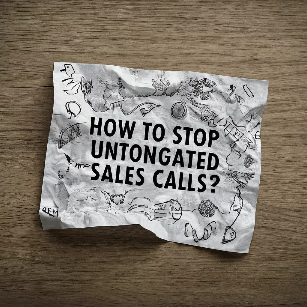 How to stop unwanted Sales Calls