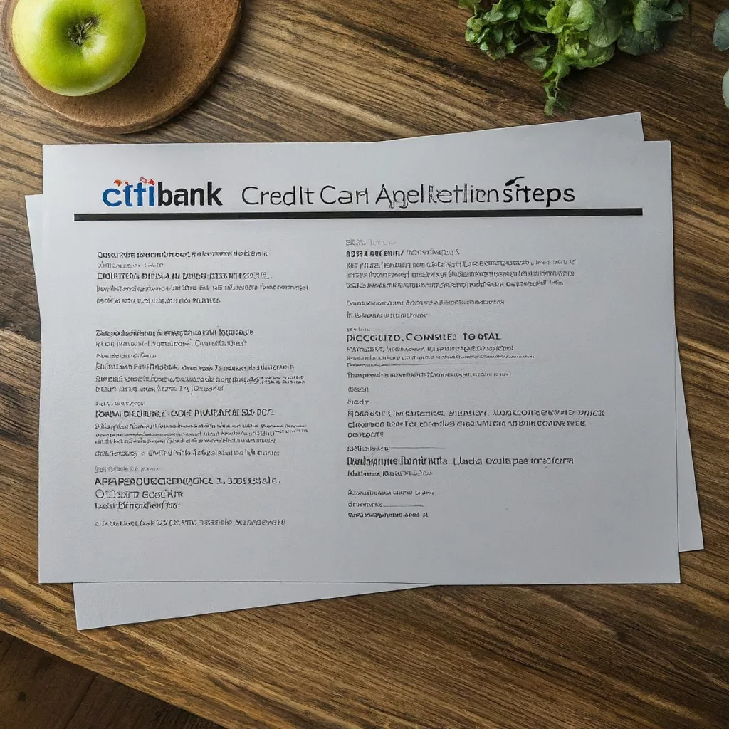 Citibank credit card application steps