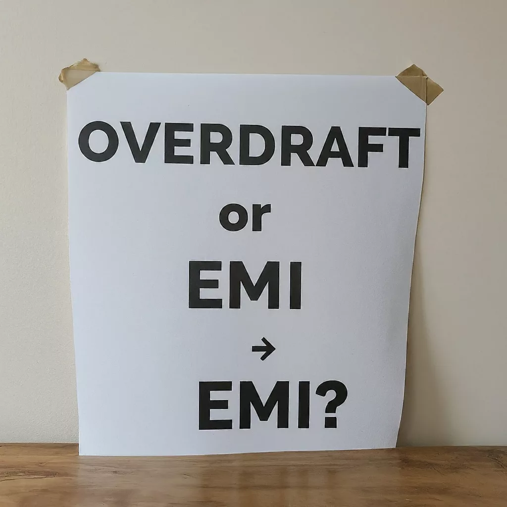Overdraft or EMI