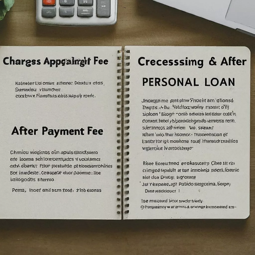Charges applicable before and after the Personal Loan